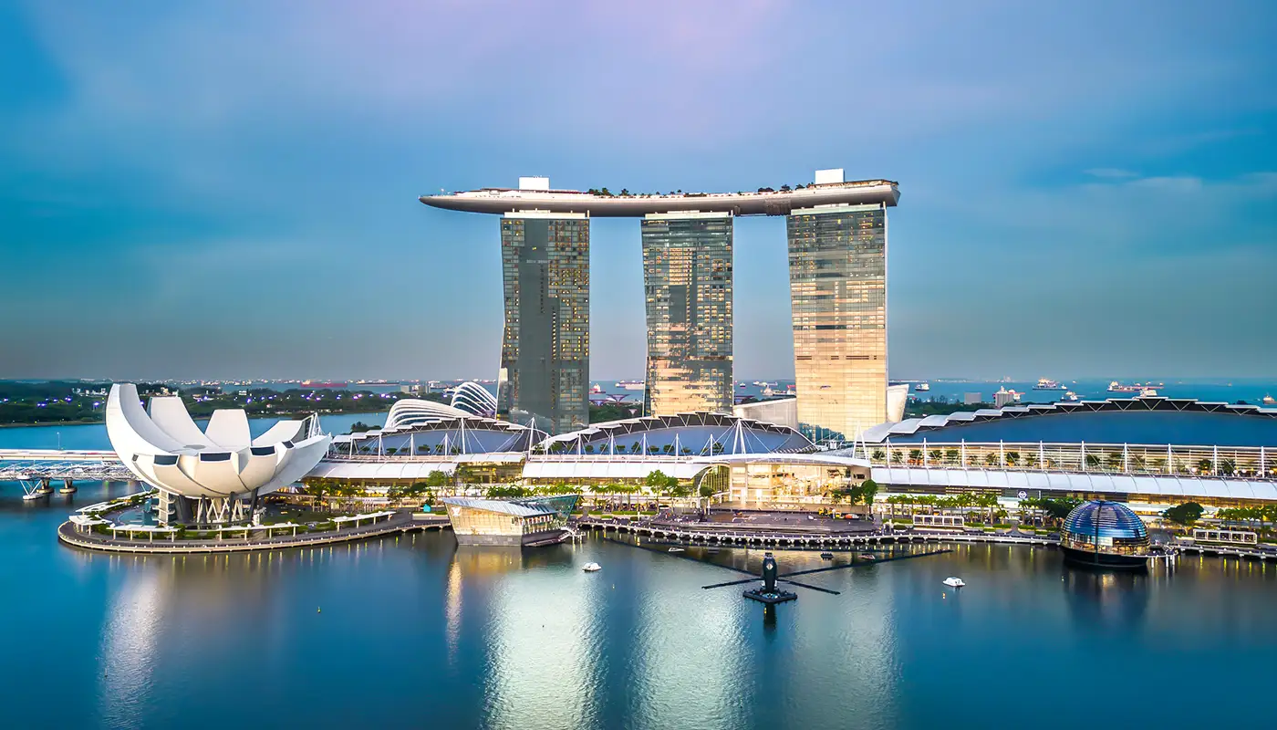 Singapore city skyline and attractions for travellers from India