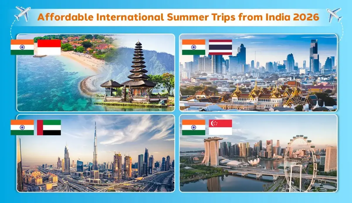 Traveler checking international flight prices from India before booking tickets