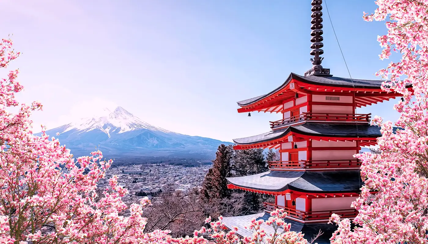 Cherry blossoms and city views of Japan for Indian travellers