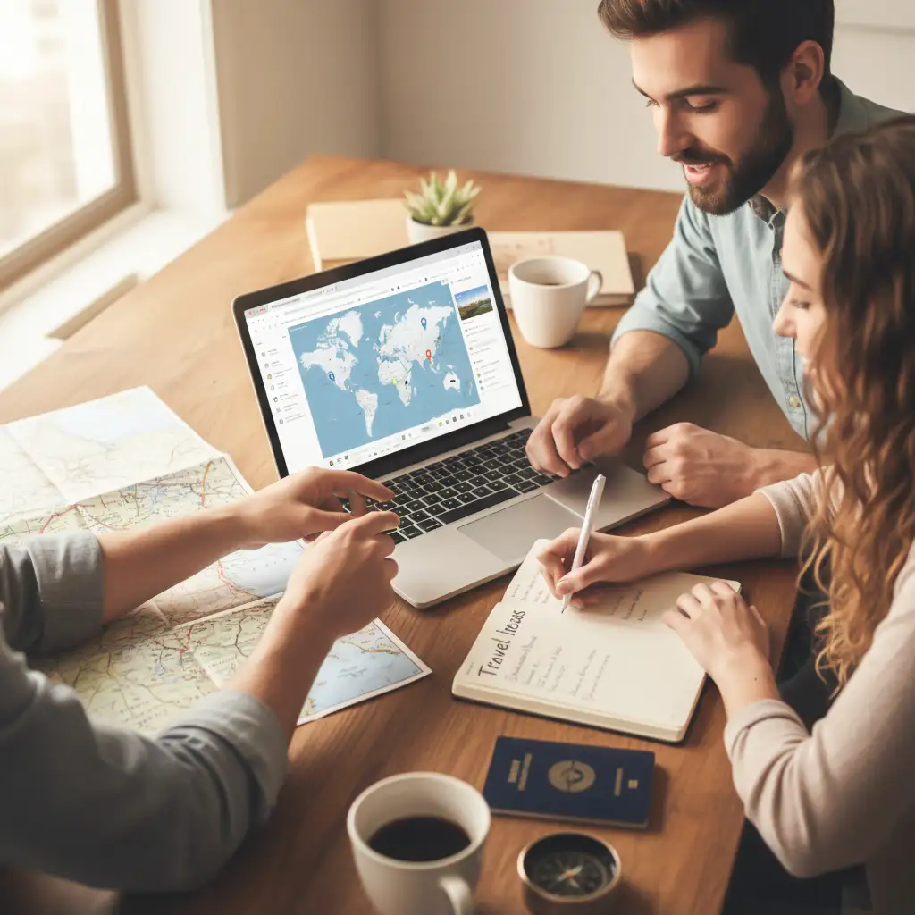 International travel itinerary planning for first-time travellers