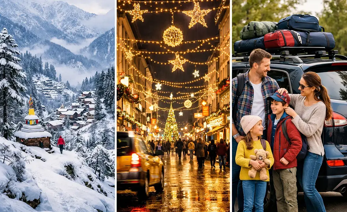 Domestic holiday packages in India for Christmas and New Year travel
