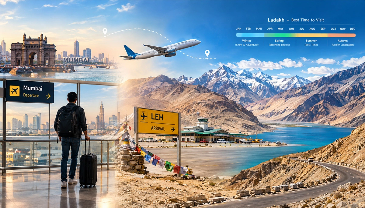 best time to visit Ladakh in 2026 for travellers from Mumbai